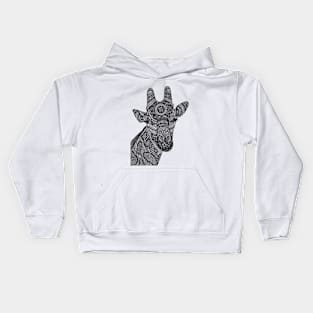 Giraffe (Design on Front) Kids Hoodie